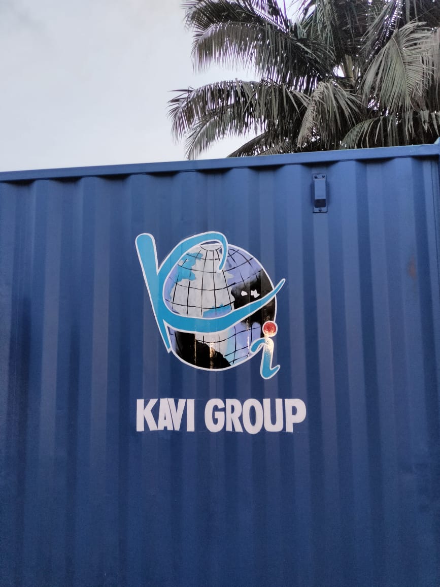 Modern container home with deck